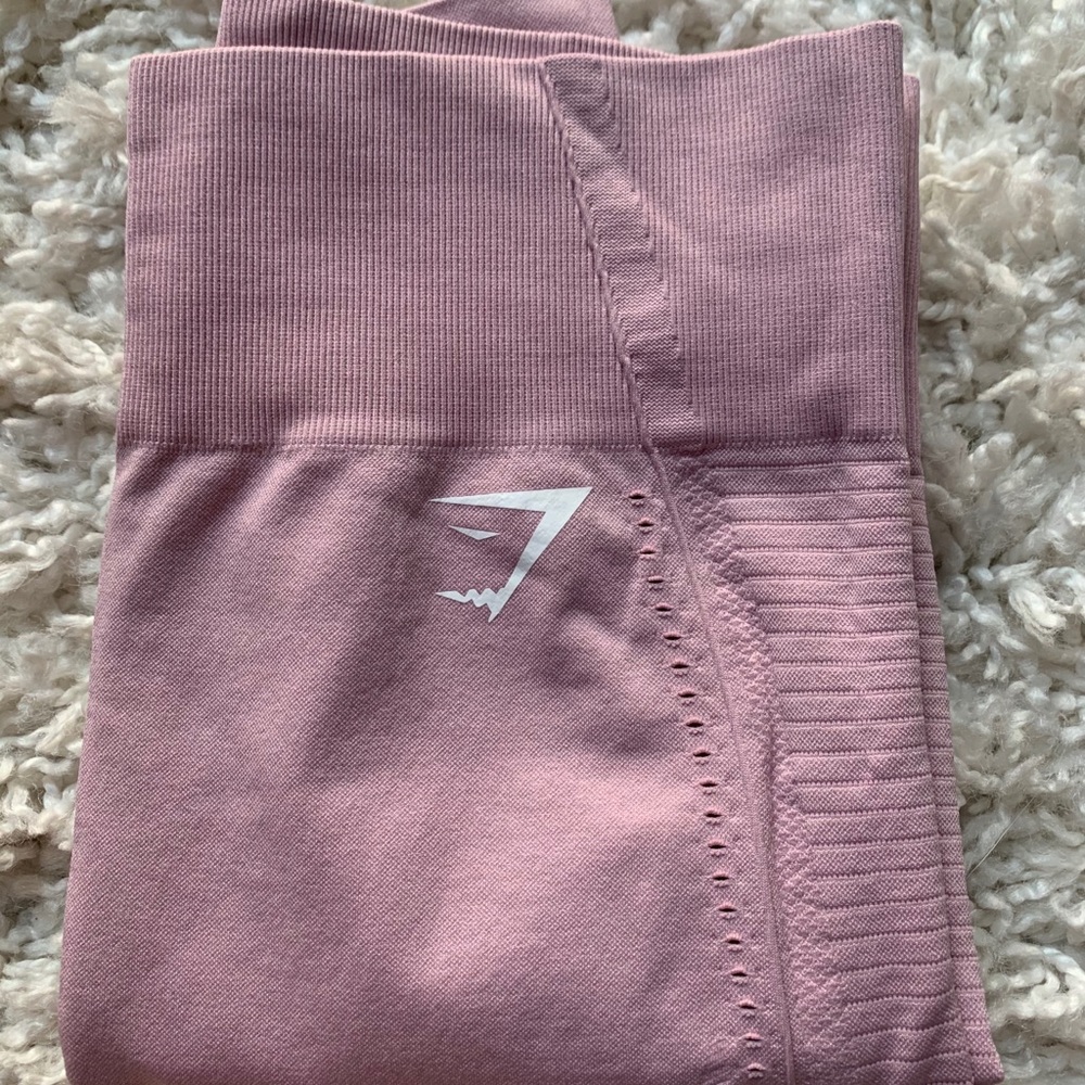 Gymshark Flawless Knit Tights - Washed Lavender